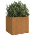 Pikkukuva 2 / 11: vidaXL Kukkalaatikot 2 kpl 32x30x29 cm Corten teräs