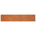 Pikkukuva 4 / 8: vidaXL Korotettu kukkalaatikko ruoste 400x80x77 cm Corten teräs
