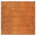 Pikkukuva 5 / 8: vidaXL Korotettu kukkalaatikko ruoste 400x80x77 cm Corten teräs