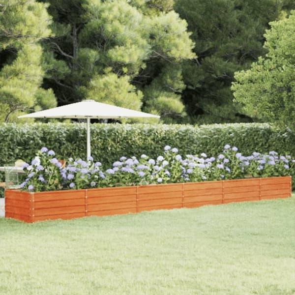 vidaXL højbed 600x80x45 cm cortenstål rustfarvet