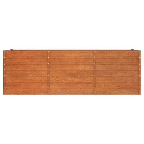 vidaXL Odlingslåda rostig 240x80x77 cm rosttrögt stål