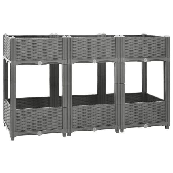 vidaXL højbed 120x40x71 cm polypropylen