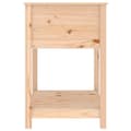 Miniatyrbilde 5 av 9: vidaXL Plantekasse med hylle hvit 82,5x54x81 cm heltre furu