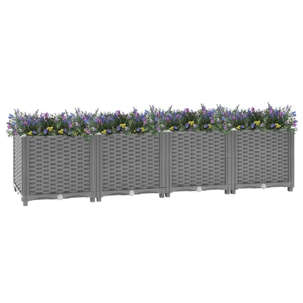 vidaXL Høybed 160x40x38 cm polypropylen