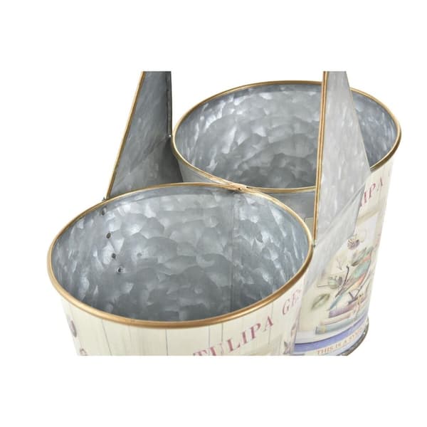 Kruka DKD Home Decor Rosa Metall Shabby Chic 24 x 12 x 23 cm