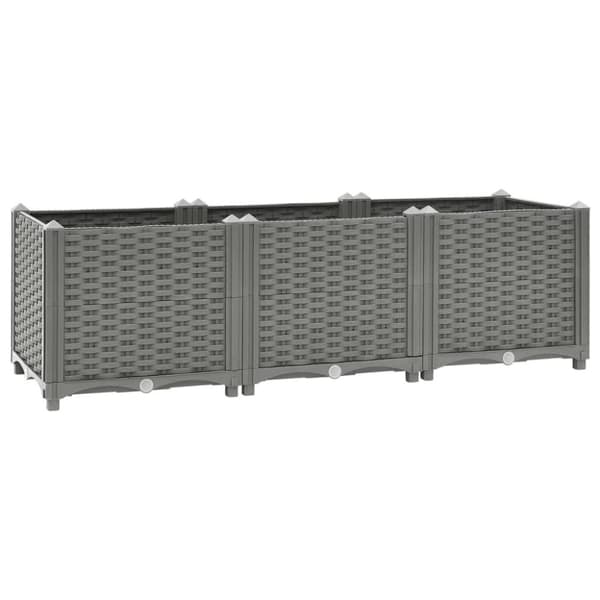 vidaXL højbed 120x40x38 cm polypropylen