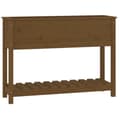 Miniatyrbillede 1 af 9: vidaXL plantekasse med hylde 111,5x34,5x81 cm massivt fyrretræ brun