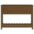 Miniatyrbilde 4 av 9: vidaXL Plantekasse med hylle honningbrun 111,5x34,5x81 cm heltre furu