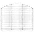 Pikkukuva 3 / 5: vidaXL Kaareva kivikori 150x30x100/120 cm galvanoitu rauta