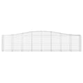 Miniatyrbilde 4 av 6: vidaXL Gabionkurver buede 3 stk 400x50x80/100 cm galvanisert jern