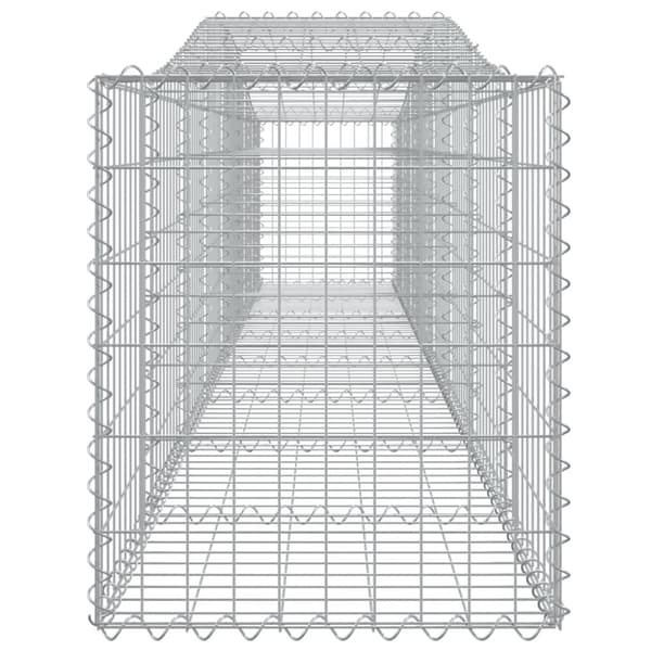 vidaXL Gabionkurver buede 5 stk 400x50x60/80 cm galvanisert jern