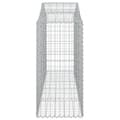 Miniatyrbilde 5 av 6: vidaXL Gabionkurver buede 6 stk 200x50x120/140 cm galvanisert jern