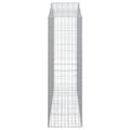 Miniatyrbilde 5 av 6: vidaXL Gabionkurver buede 2 stk 200x50x160/180 cm galvanisert jern
