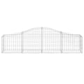 Miniatyrbilde 4 av 6: vidaXL Gabionkurver buede 6 stk 200x30x40/60 cm galvanisert jern