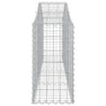 Miniatyrbilde 5 av 6: vidaXL Gabionkurver buede 2 stk 200x30x60/80 cm galvanisert jern