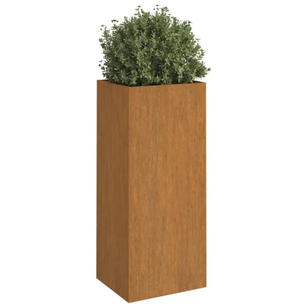 vidaXL Plantekasse 32x29x75 cm cortenstål