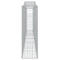 Miniatyrbilde 5 av 6: vidaXL Gabionkurver buede 6 stk 400x30x100/120 cm galvanisert jern
