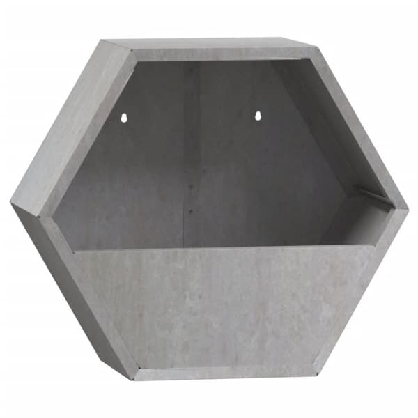 vidaXL Odlingslådor för vägg 2 st rosttrögt stål 30x10x25 cm