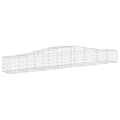 Miniatyrbilde 3 av 6: vidaXL Gabionkurver buede 8 stk 400x50x40/60 cm galvanisert jern