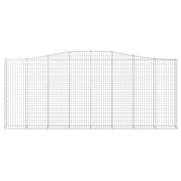 vidaXL Gabionkurver buede 3 stk 400x30x160/180 cm galvanisert jern