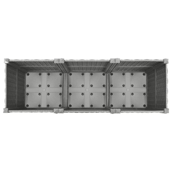 vidaXL Høybed 120x40x38 cm polypropylen
