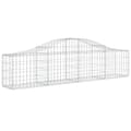 Miniatyrbillede 3 af 6: vidaXL buede gabionkurve 8 stk. 200x30x40/60 cm galvaniseret jern