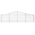 Miniatyrbillede 4 af 6: vidaXL buede gabionkurve 8 stk. 200x30x40/60 cm galvaniseret jern