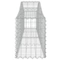 Miniatyrbillede 5 af 6: vidaXL buede gabionkurve 8 stk. 200x30x40/60 cm galvaniseret jern