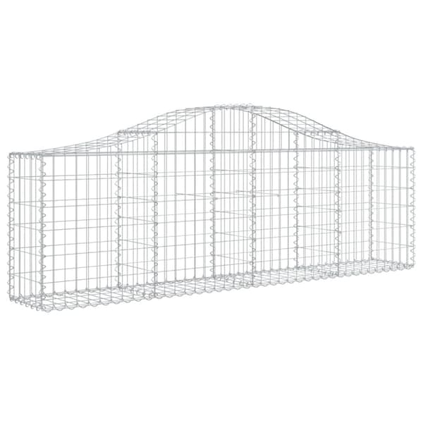 vidaXL Kaarevat kivikorit 8 kpl 200x30x60/80 cm galvanoitu rauta