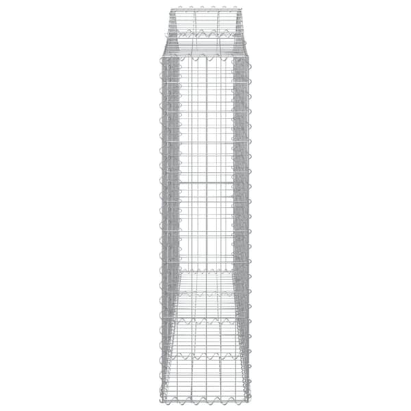vidaXL Kaarevat kivikorit 12 kpl 200x30x120/140 cm galvanoitu rauta
