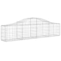 Miniatyrbillede 3 af 6: vidaXL buede gabionkurve 11 stk. 200x30x40/60 cm galvaniseret jern