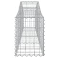 Miniatyrbillede 5 af 6: vidaXL buede gabionkurve 11 stk. 200x30x40/60 cm galvaniseret jern