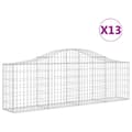 Pikkukuva 2 / 6: vidaXL Kaarevat kivikorit 13 kpl 200x30x60/80 cm galvanoitu rauta