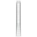Miniatyrbillede 4 af 5: vidaXL buet gabionkurv 400x30x220/240 cm galvaniseret jern