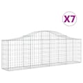 Pikkukuva 2 / 6: vidaXL Kaarevat kivikorit 7 kpl 200x30x60/80 cm galvanoitu rauta
