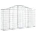 Miniatyrbillede 3 af 6: vidaXL buede gabionkurve 30 stk. 200x30x100/120 cm galvaniseret jern
