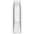 Miniatyrbillede 5 af 6: vidaXL buede gabionkurve 30 stk. 200x30x100/120 cm galvaniseret jern