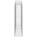 Miniatyrbillede 5 af 6: vidaXL buede gabionkurve 8 stk. 200x30x120/140 cm galvaniseret jern