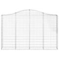 Pikkukuva 4 / 6: vidaXL Kaarevat kivikorit 7 kpl 200x30x120/140 cm galvanoitu rauta
