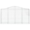 Miniatyrbilde 4 av 6: vidaXL Gabionkurver buede 15 stk 200x30x100/120 cm galvanisert jern