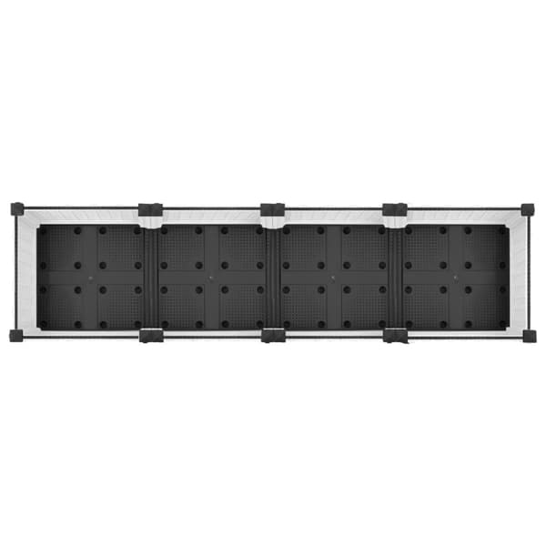 vidaXL Høybed 160x40x23 cm polypropylen