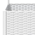 Miniatyrbilde 6 av 9: vidaXL Plantekasse med espalier hvit 120x120x136 cm PP
