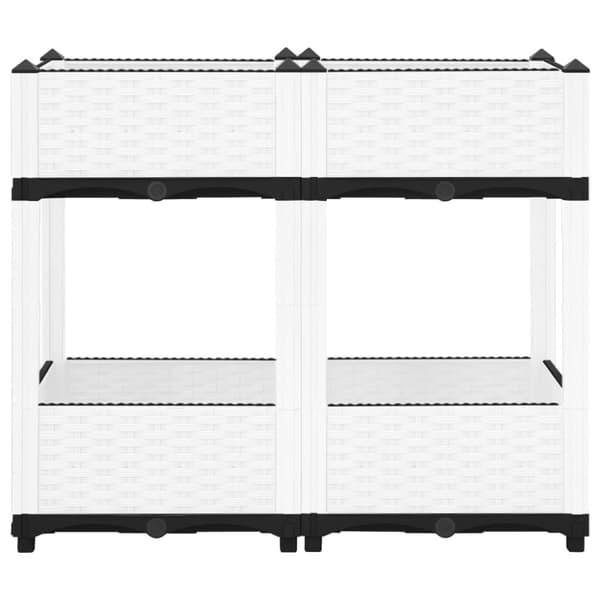 vidaXL Høybed 80x40x71 cm polypropylen