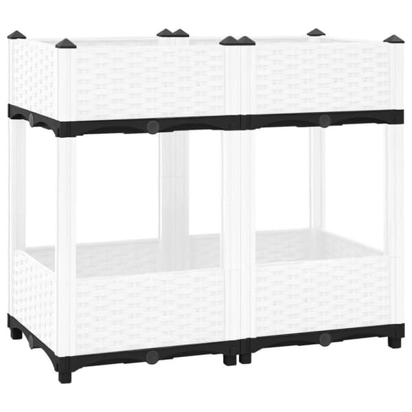 vidaXL Høybed 80x40x71 cm polypropylen