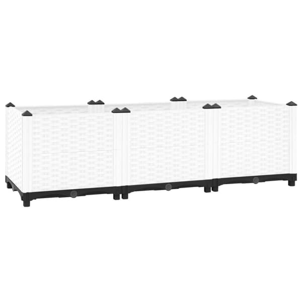 vidaXL Høybed 120x40x38 cm polypropylen
