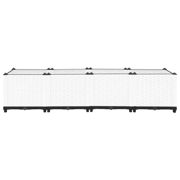 vidaXL Høybed 160x40x38 cm polypropylen