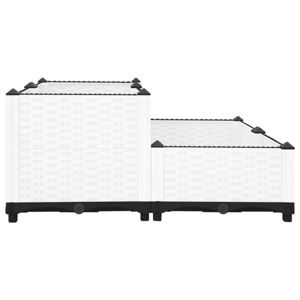 vidaXL Høybed 80x80x38 cm polypropylen