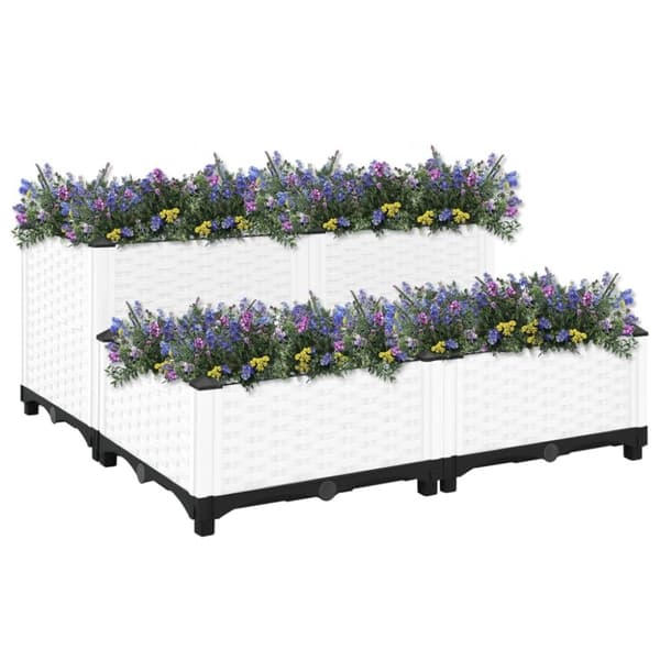 vidaXL Høybed 80x80x38 cm polypropylen