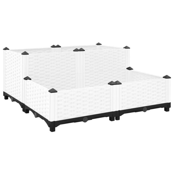 vidaXL Høybed 80x80x38 cm polypropylen