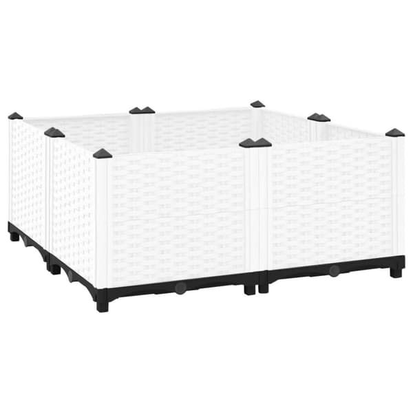 vidaXL Høybed 80x80x38 cm polypropylen